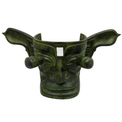 China Art Folk Collection Antique Crafts Sanxingdui Bronze Antique Souvenir Ornaments Museum Film and Television Props for sale