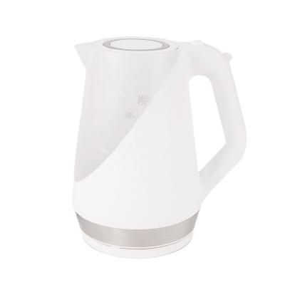 China 360 Degree Base 1.7L Rotation Hotel Plastic Home-Hold Electric Kettle With LED Light for sale