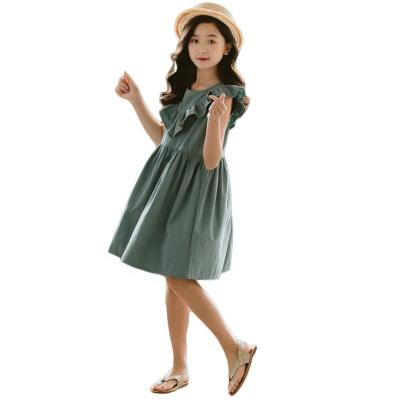 China Girls Washable Ruffled Princess Skirt Sleeveless Waist Dress And Kids Casual Pleated Skirt for sale