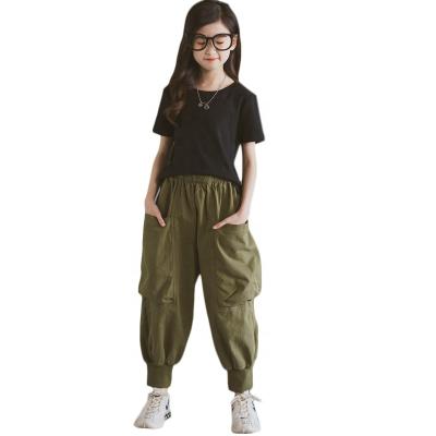 China Plus Size Girls Wide Leg Pants and Kids Wide Leg Pants Trousers, Foot Threaded Pants for sale