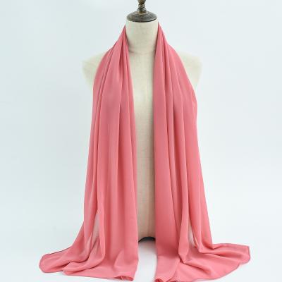 China 2021 Fashion Scarf Hijab Solid Color High Quality High Quality Malaysian Headscarf GUS01 for sale