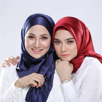 China 2021 Fashion High Quality Women's Hot Selling Solid Color Hijab Muslim Malay Headscarf GUS03 for sale