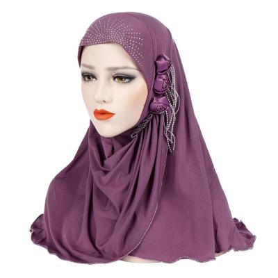 China 2021 Fashion Scarves Hot Selling High Quality Malaysian Hijab Scarf Solid Color GUS01 for sale