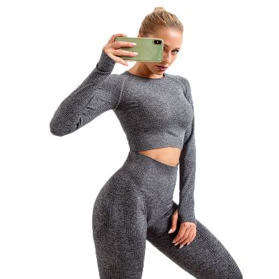 China Simple Yoga Head Breathable Soft Material Long Sleeve Sweatsuit 2021 Tank Top For Sweatsuit for sale