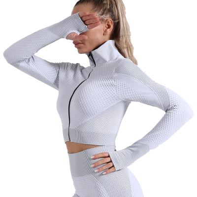 China Breathable Hot Sale Can Be Wholesale Long Sleeve Yoga Tops Shirt Ruched Yoga Long Sleeve for sale