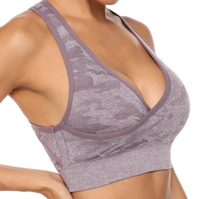 China Breathable Low Price Guaranteed Quality Yoga Shockproof Bra Full Support Cross Back Yoga Bra for sale