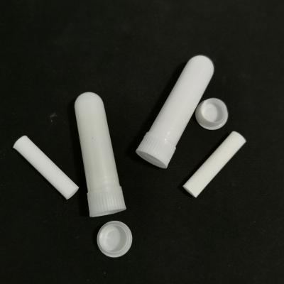 China Health Care Products PP Aromatherapy White Nasal Inhaler Sticks White Nose Inhaler Tube Free Sample for sale