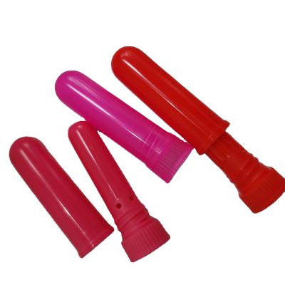 China Health Care Products Red Color Empty Nasal Inhaler Sticks With High Quality Cotton Wicks for sale