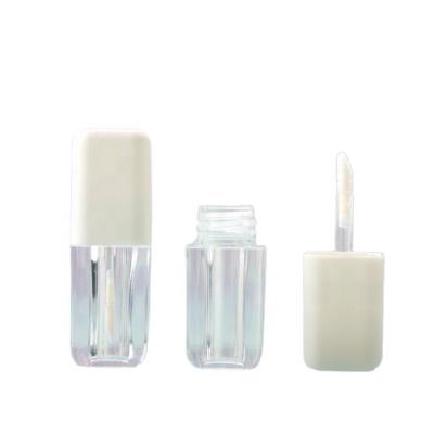 China Eco - Friendly Square Shape Colored Empty Frosted Lip Oil Gloss Container Lipstick Tubes Packaging for sale