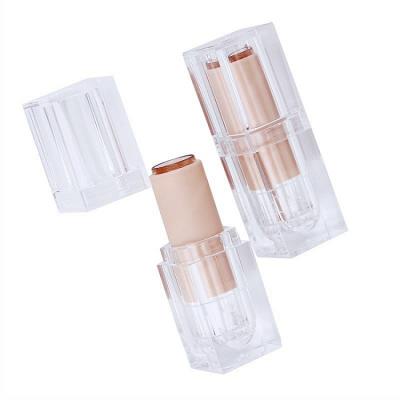 China New 2022 Small Ice Cube Empty Stick Eco-friendly Matte Lipstick Blank Balm Lip Gloss Square Tube for sale