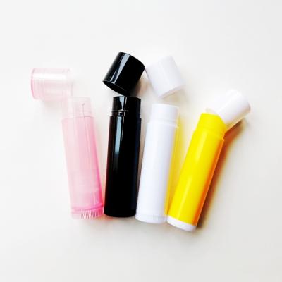 China Portable Empty Plastic Lipstick Tubes Container Cosmetics Lip Balm Packaging For Wholesale for sale