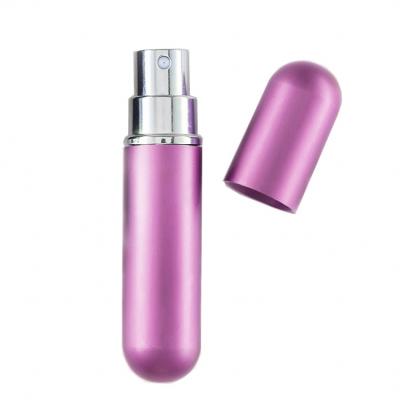 China Portable Refillable Aluminum Mini Travel Perfume Spray Bottle 5ml Atomizer Perfume Spray Pocket Bottle for sale