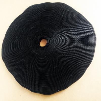 China 16 mm x 25 m Amazon Self Adhesive Hot Selling Black Double Sided Back to Back Hook and Loop Cable Management for sale