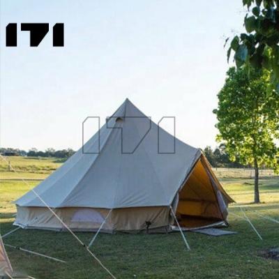 China Camouflage/Field Game Blackout Family Amber Bell 12X14 Wall Bell 4 Person Canvas Winter Cheap Wall Tent Applicable to All Seasons for sale