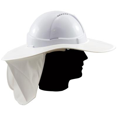 China Hard hat brim with sun neck fin hard hat shader with UV protection hard hat brim neck fin protection GMH-H205 for sale