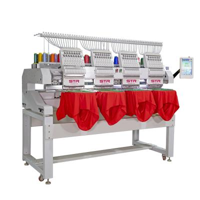 China Hat/T-shirt/3D embroidery STROCEAN 4 heads 1200rpm DAHAO computer system hat embroidery finishing machine for garments/logos/3D for sale