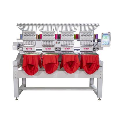 China High quality STROCEAN 1200rpm embroidery 4 heads STROCEAN 1200rpm embroidery finishing machine for hat/T-shirt/garments/logos/3D embroidery for sale for sale