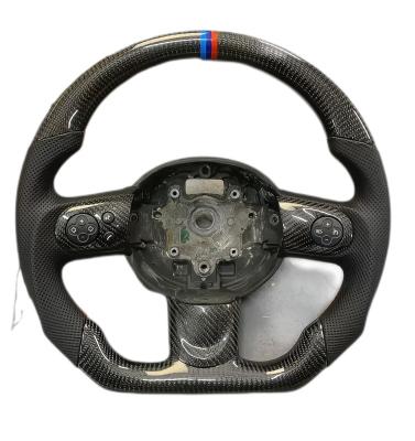 China Carbon Fiber Steering Wheel 44*44*25 Perfect Fit for BMW Mini Cooper R55/56/60 F55/56 for sale