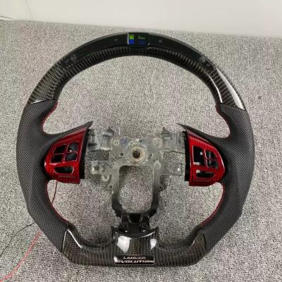 China Unleash the Power of Cyberpunk Design with Mitsubishi EVO Carbon Fiber Steering Wheel for sale