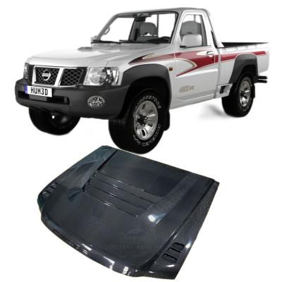 China Customized Carbon Fiber Cover for Patrol Y60 Y61 Pickup Hood Upgrade Style for sale