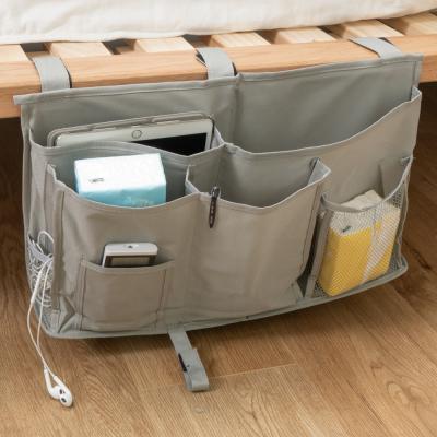 China Sustainable Bedside Cart Hanging Bed Organizer Storage Bag Bedside Cart Organizer for sale