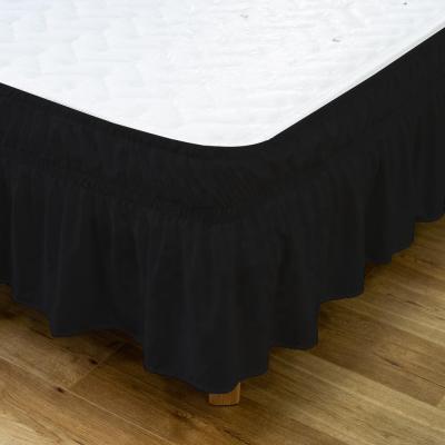 China Microfiber Classic Style 100% Soft Farmhouse And Elegant Ruffled Bed Skirt 100% Polyester With 16