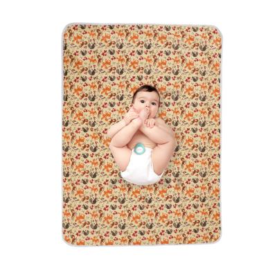 China PORTABLE Custom Waterproof Baby Diaper Foldable Cotton Travel Changing Mat Pad Baby Diaper Protector Changing Bag For Kids Portable for sale