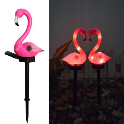 China Wholesale Custom Modern Solar Garden IP65 Lights Outdoor Waterproof Flamingos Lawn Stake Lights for sale