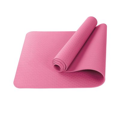 China 2021 Durable High Quality 6 Mm Eco No Non Slip Pink Yoga Mat for sale