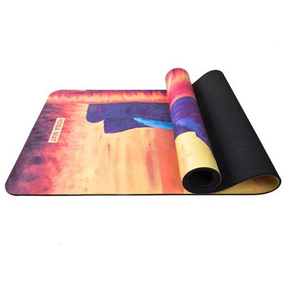 China Durable Customizable UV Digital Printing Sport Fitness Tape Yoga Mat for sale