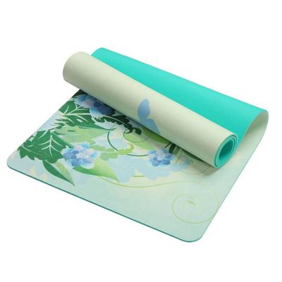 China China Waterproof Custom Printing Wholesale Eco Microfiber Teardrop Suede Tape Yoga Mat for sale