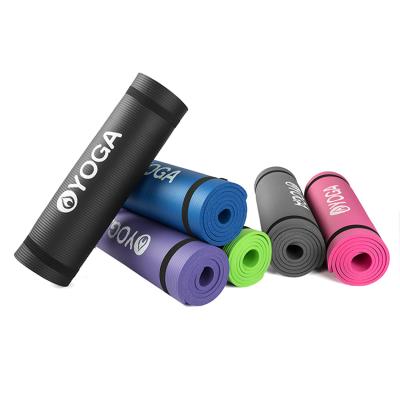 China Durable Hot Selling 10mm Nbr Foam And Strap High Quality Extra Thick Yoga Mat for sale