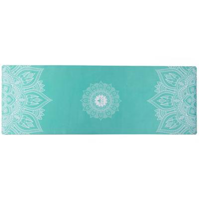 China New Arrival Durable Custom Label Eco Friendly Suede Yoga Rubber Mat for sale