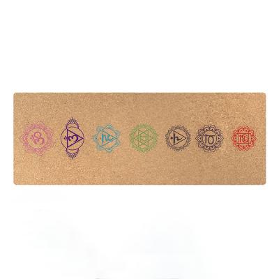 China Sustainable Private Label Cork Natural Rubber Yoga Mat Organic Portugal 183x61x0.6m for sale