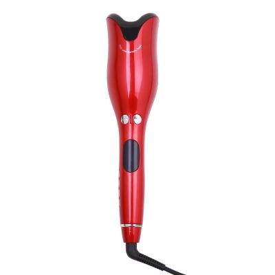 China New 25W Rose Red Auto Rotating Hair Curling Iron Curling Iron Automatic Rotating Hair Curling Iron for Women for sale