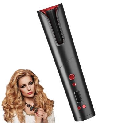 China Super Battery Capacity Ceramic Hair Curler Automatic Hair Styling Curling Iron Rollers Curly Hair for sale