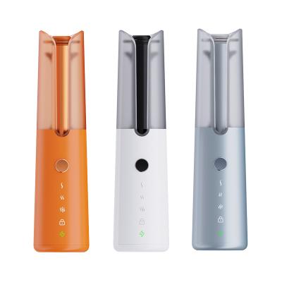 China 2021 Newest Design 10,000mAh Aluminum Automatic Hair Curler Portable Wireless Rechargeable Hair Curler for sale