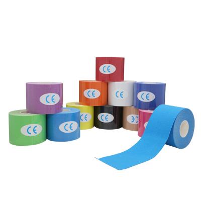 China Musle Pain Relief For Kinesiologic Tape Latest Design Top Quality Sports And Physiotherapy Kinesiology Tape Bulk Roll Multicolor Sports Elastic Kinesiology Tape 5cm for sale