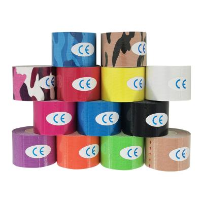 China Sports Field Service Safety Protective Sports Strips CE Sensiplast Elastic 5cm*5m Japan Black Breathable TapeTape Sports Kinesiology Works for sale