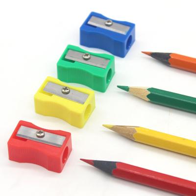 China Simple Customizable Geometric Logo Color Cheap Pencil Sharpeners for sale