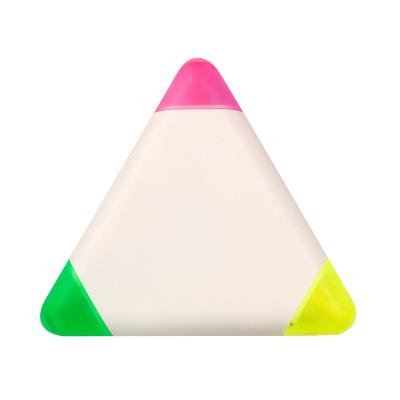 China Promotional Markers & Highlighter bars triangle shape highlighter pen, 3 in 1 highlighter pen for sale