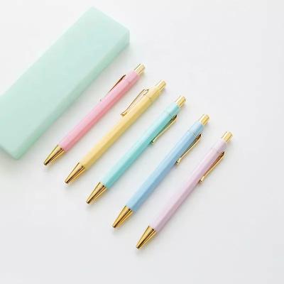 China Multicolor Promotional Pen Hexagonal Pen Ballpoint Pen With Logo for sale