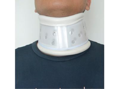 China CS-02 Adjustable Cervical Neck Collar With Foam , Leather , Plastic Material for sale