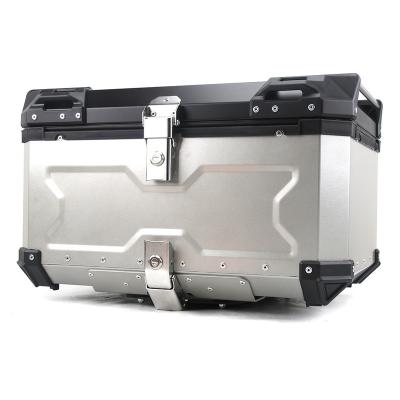 China Anti-pressure Mosaike 45L High Quality Black Case Aluminum Alloy Tail Boxes Motorcycle Side Box Top Box for sale