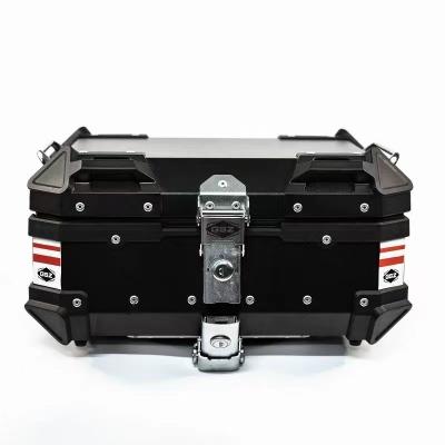 China 45L Large Capacity Motorcycle Tail Box Motorcycle Aluminum Top Case Shockproof Aluminum Waterproof Crate for sale