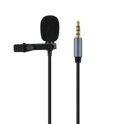 China Lavalier Microphone 3.5mm Jacked Wired Microphone Universal For Computer, Laptop, Smart Phone for sale