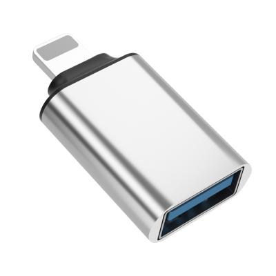 China Metal Shell USB OTG Adapter for iPad Pro Mini Air iPad Female USB 3.0 OTG Converter Card Reader for IOS Devices for sale