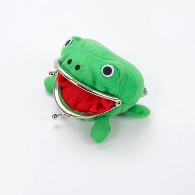 China Frog Crown Plush Narut Anime Frog Coin Purse Manga Flannel Waterproof Warm Animal Wallets Cosplay Coin Holders Latch Wallet for sale