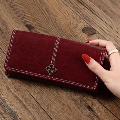 China Wholesale New Design Waterproof Multifunctional High Quality Women PU Wallet Women's Card Leather Wallet Long for sale