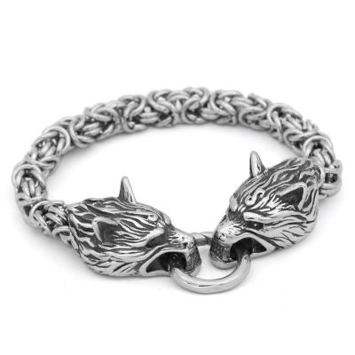 China Wholesale WOLF Hand Chain 7mm BRACELET SPECS JEWELRY Norse Overbearing CLASSIC Titanium Steel Proving MULTI for sale